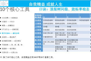自我精益核心工具之数字化指标——量化自我